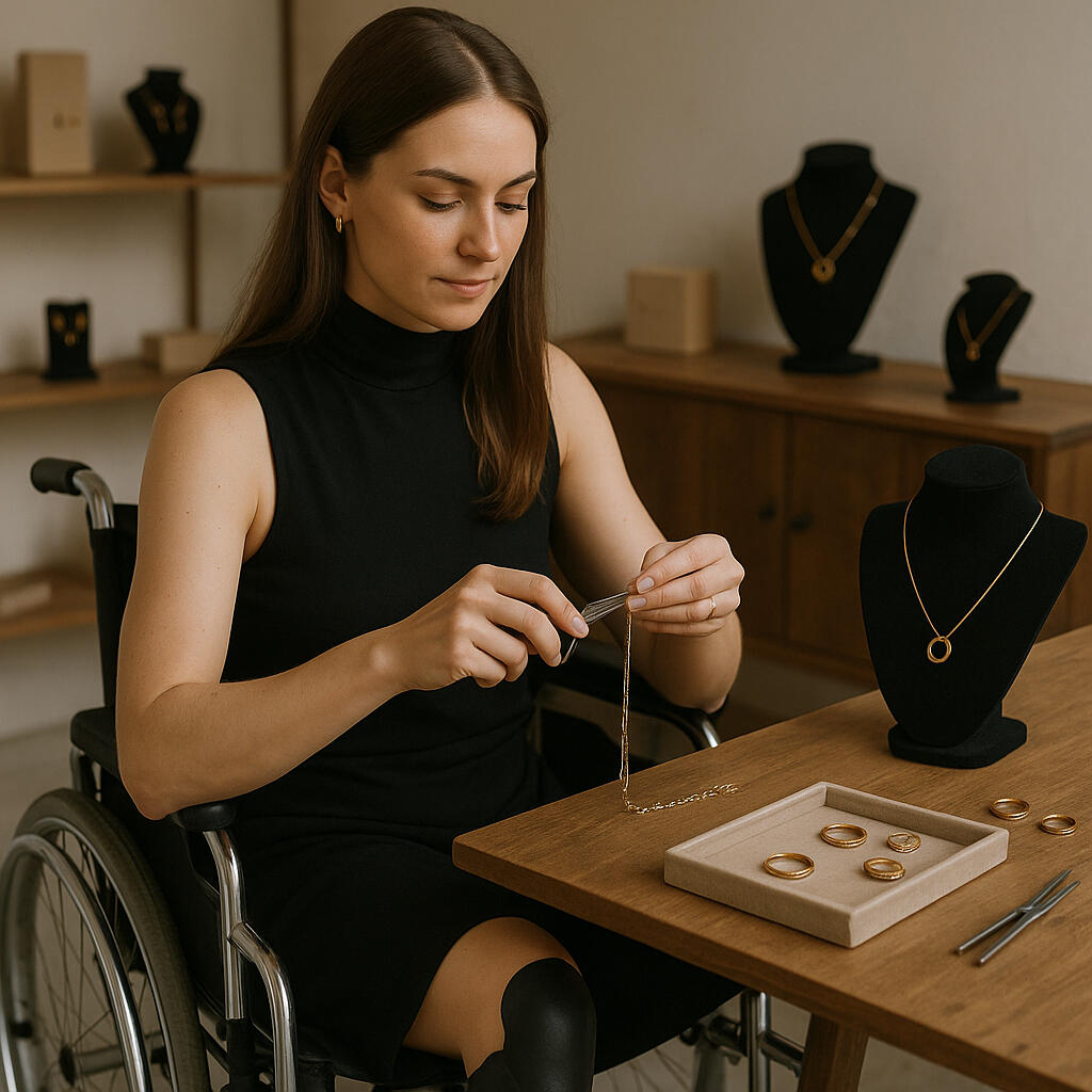 Empowering Disabled Women Luxury Jewelry empowers women